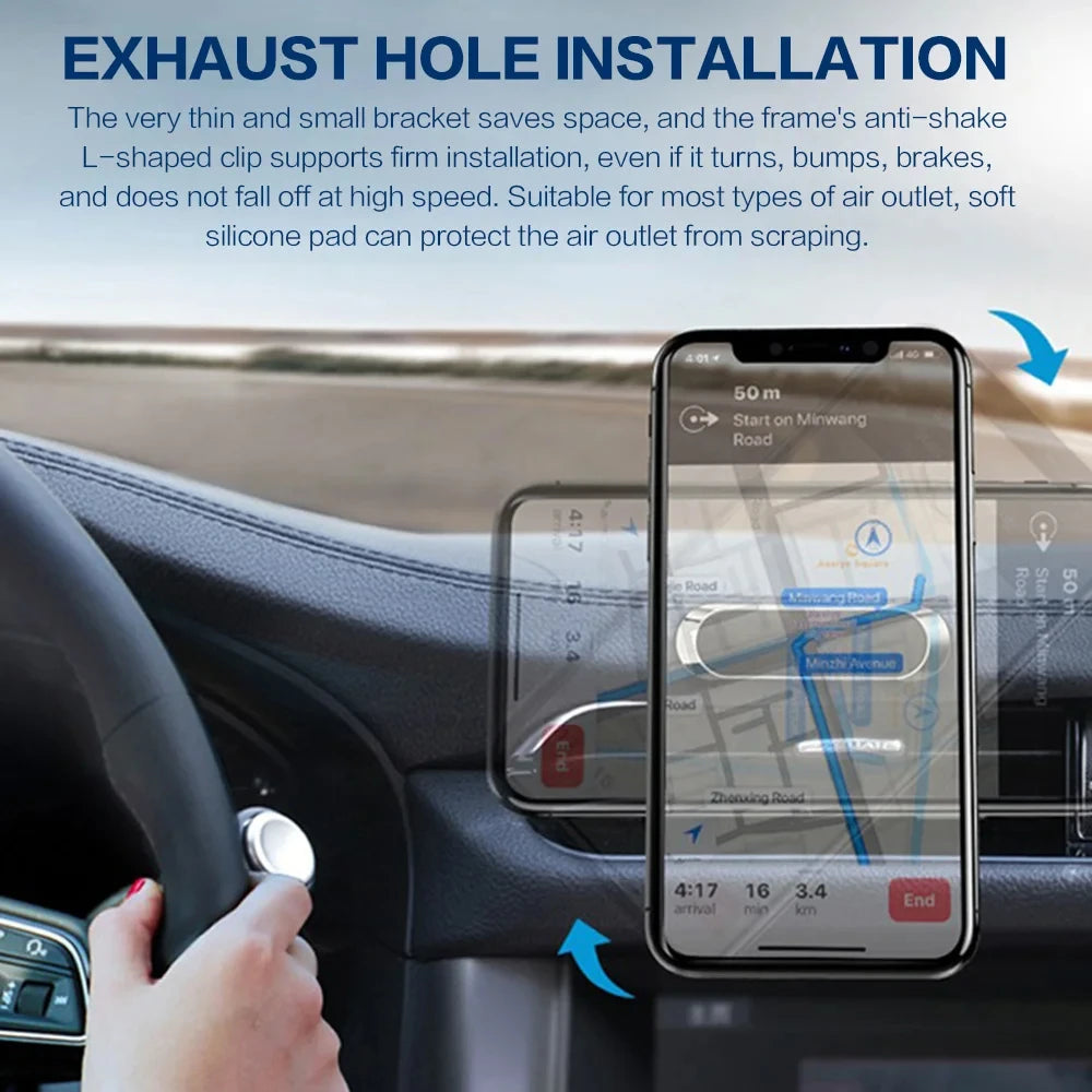 360° Magnetic Car Phone Holder Magnet Smartphone Mobile Stand Cell GPS Support for Iphone 13 12 XR Xiaomi Mi Huawei Samsung LG