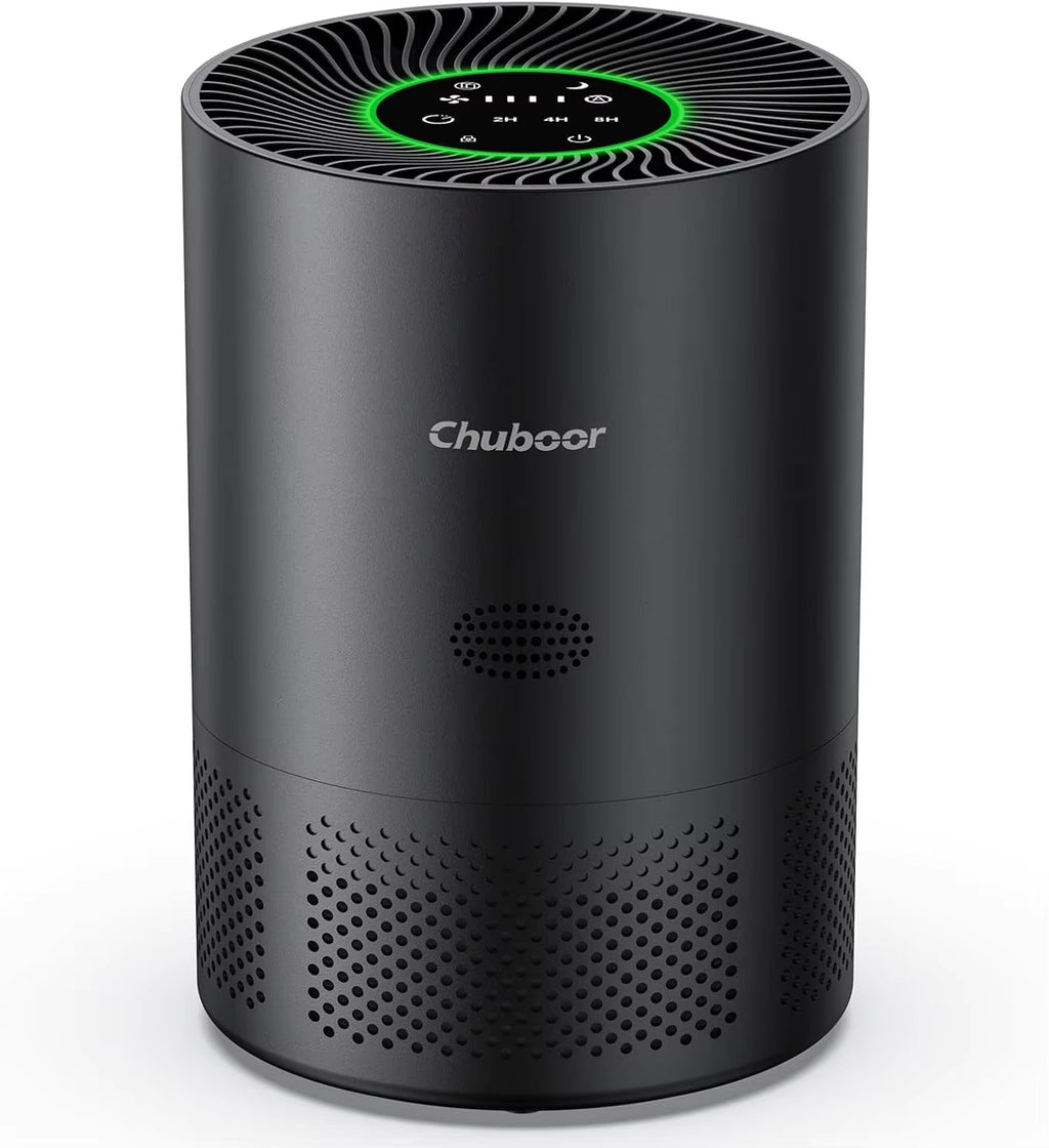 Air Purifier for Home Allergies Pet Hair in Bedroom Covers up to 360 Ft² 3-In-1 Filter with HEPA Remove Dust Smoke Odor