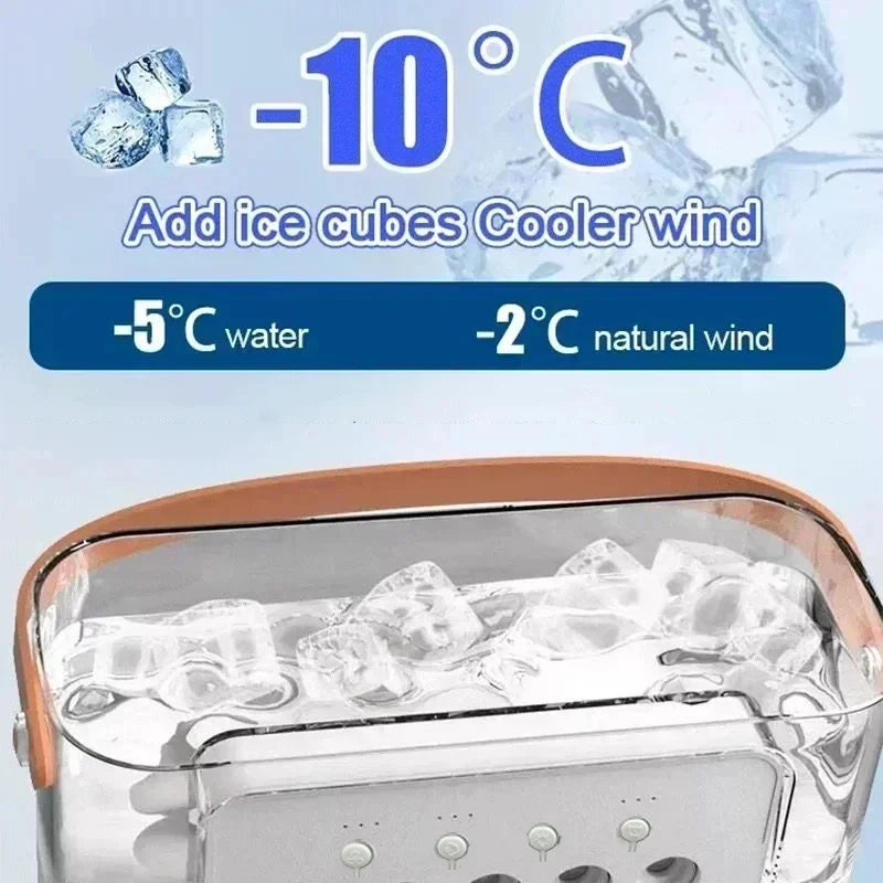 3-in-1 Portable Mini Air Cooler Fan — Cooling, Humidifier & LED Night Light | Home & Office