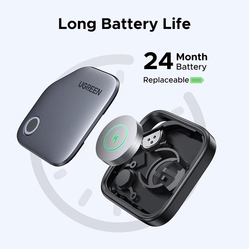 UGREEN Smart Bluetooth Tracker — Keys Finder & Item Locator SmartTag | Up to 2-Year Battery
