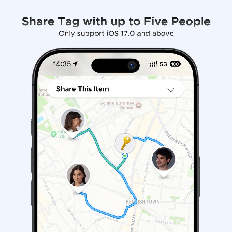 UGREEN Smart Bluetooth Tracker — Keys Finder & Item Locator SmartTag | Up to 2-Year Battery