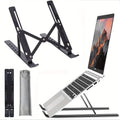 Adjustable Foldable Laptop Stand - Portable Desktop Riser for MacBook, iPad & Tablet