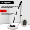 Car Wash Brush Car Cleaning Brush Telescoping Long Handle Mop Soft Hair Chenille Broom Universal Window Wash Auto Accessories