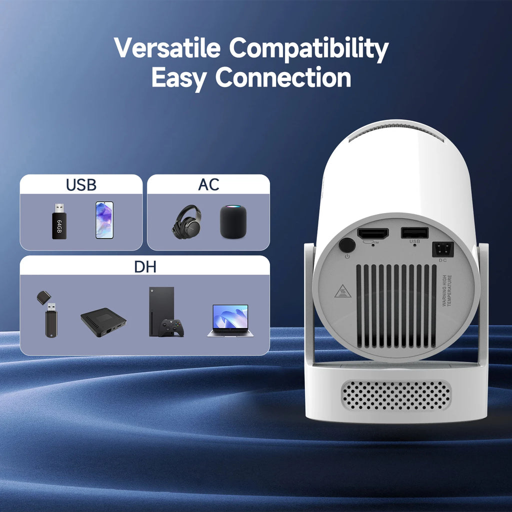 Magcubic HY300Pro+ 8K Projector | 8000 Lumens | Android 14 | WiFi 6 & BT 5.4 | Voice Control + Airmouse | Portable Cinema