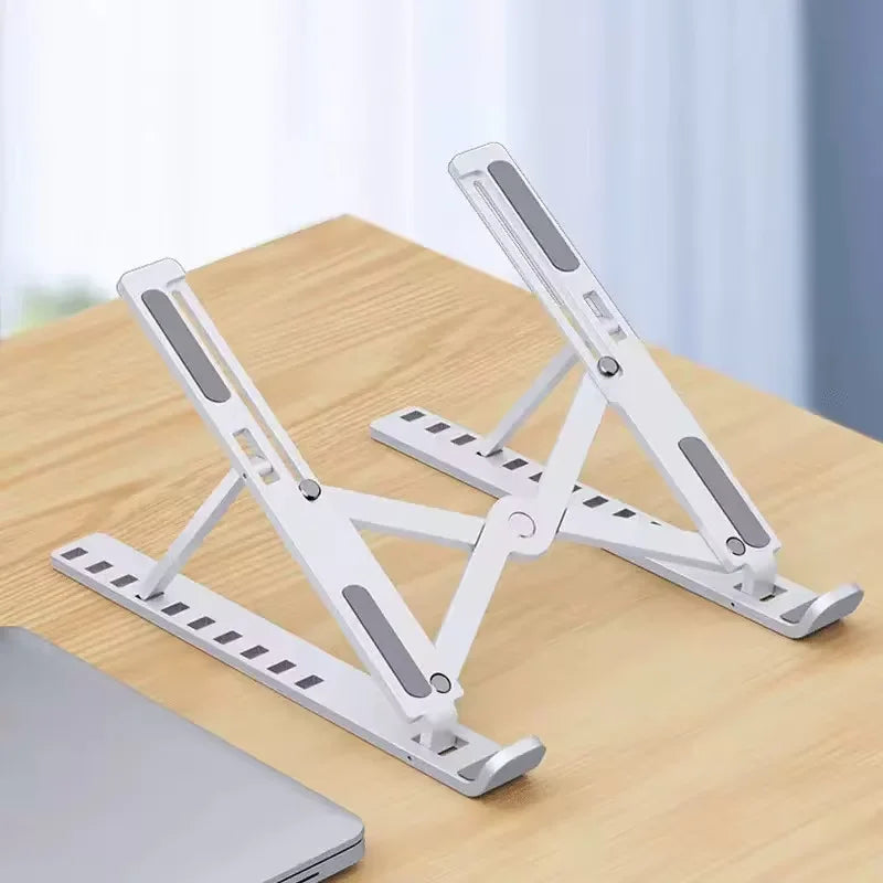 Adjustable Foldable Laptop Stand - Portable Desktop Riser for MacBook, iPad & Tablet
